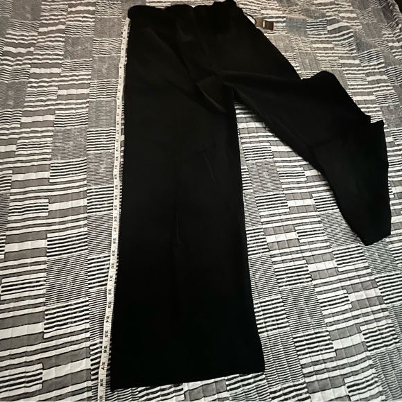 BLACK WIDE LEG CORDUROY WITH BELT - Picture 8 of 12